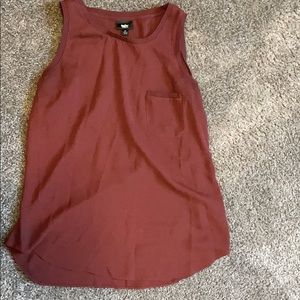Flowy maroon red tank top